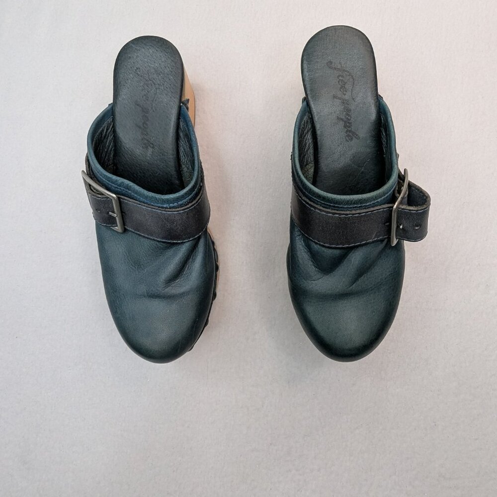RARE Free People Culver City Clog  Women's Sandal size 37 Color Blue Color - Picture 5 of 16